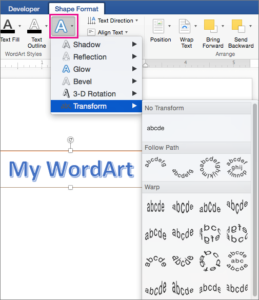 Microsoft Word For Mac 2011 Word Art Tutorials